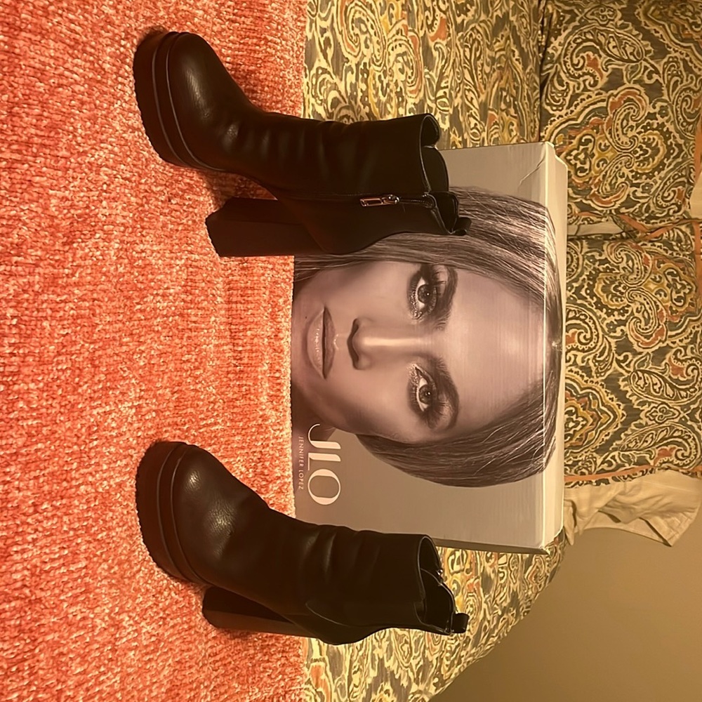 J lo booties black new in box